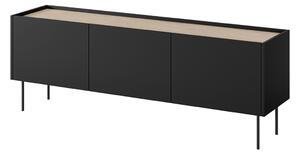 TV stolík Desin 170 cm - čierny mat / dub nagano