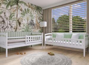 Detská poschodová posteľ z masívu IGOREK so šuplíkmi - 200x90 cm - ŠEDÁ