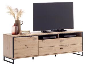 TV DIEL, antracitová, farba duba, 183/60/50 cm MID.YOU - TV nábytok, Online Only