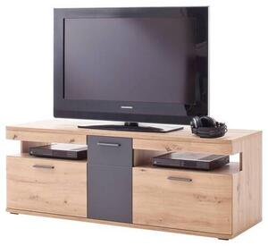 TV DIEL, antracitová, farba duba, 150/55/50 cm Livetastic - TV nábytok, Online Only