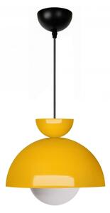 Žlté závesné svietidlo s kovovým tienidlom ø 25 cm Arta – Opviq lights