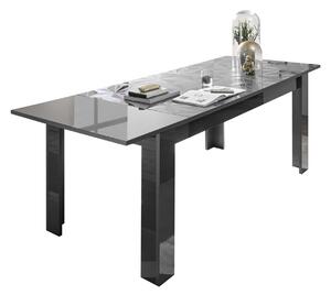 Jedálenský stôl PRISMA 4 sivá lesklá