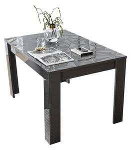 Jedálenský stôl PRISMA 4 sivá lesklá