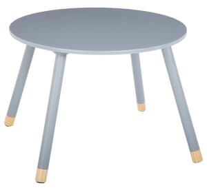 Atmosphera Detský drevený stolík GUĽATÝ - šedý