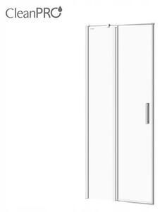 Cersanit Moduo - Dvere do niky / Dvere pre sprchový kút, ľavé, 80x195cm, chrómový profil-číre sklo, S162-003
