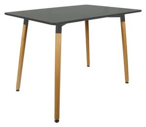 Sivý jedálenský set 1 + 4, stôl BERGEN 120 + stolička BALI MARK