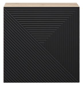 Závesná skrinka Asha 40 cm - artisan / čierny mat