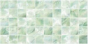 Obkladové panely 3D PVC TP10009505, cena za kus, rozmer 964 x 484 mm, mozaika perleťovo zelená, GRACE