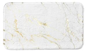 Biela/v zlatej farbe kúpeľňová predložka 45x75 cm Aquamarbre – douceur d'intérieur