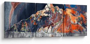 Obraz - Ilustrácia potníkov (s hodinami) (90x30 cm)