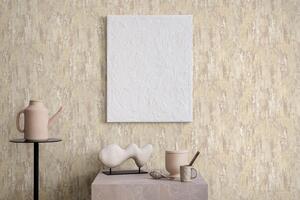 Bielo-sivá vliesová tapeta na stenu, štuk,78617, Makalle II, Limonta
