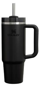 Čierna termoska so slamkou z nehrdzavejúcej ocele 890 ml Quencher H2.O FlowState™ Tumbler Black 2.0 – Stanley