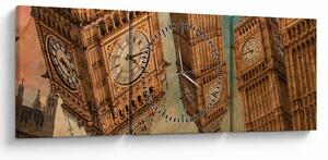 Obraz - Big Ben, Londýn (s hodinami) (90x30 cm)