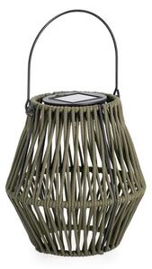 Khaki LED lampáš so solárnym panelom (výška 17 cm) Juny – Yes Everyday