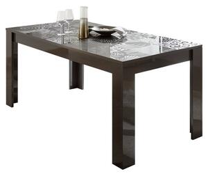 Jedálenský stôl MIRO 7 sivá lesklá