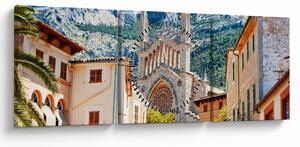 Obraz - Sóller, Mallorca (s hodinami) (90x30 cm)