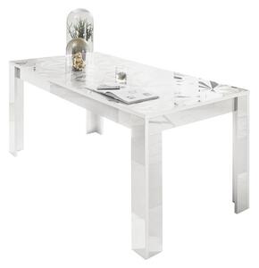 Jedálenský stôl PRISMA 5 biela lesklá