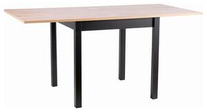 Signal FLIP jedálenský stôl, dub artisan / ČIERNA 80(160)X80