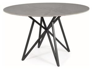 Jedálenský stôl okrúhly MURANO 120 cm - šedá efekt mramoru