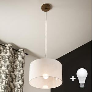 Brilagi - LED Luster na lanku ANTHONY 1xE27/60W/230V dub orech/biela