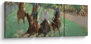 Obraz - Edouard Manet, At the Races, reprodukcia (s hodinami) (90x30 cm)