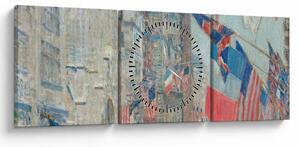 Obraz - Childe Hassam, Allies day, reprodukcia (s hodinami) (90x30 cm)