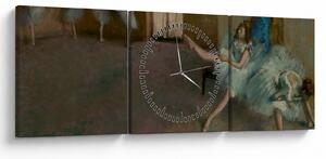Obraz - Edgar Degas, Before the Ballet, reprodukcia (s hodinami) (90x30 cm)