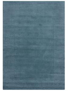 Flair Rugs koberce Kusový ručne tkaný koberec Tuscany Textured Wool Border Blue - 160x230 cm