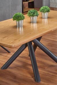 Halmar DERRICK rozkladací stôl dub prírodný / čierna
