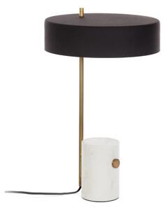 Bielo-čierna stolová lampa s kovovým tienidlom (výška 53 cm) Phant - Kave Home