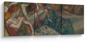 Obraz - Edgar Degas, Four Dancers, reprodukcia (s hodinami) (90x30 cm)