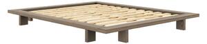 Hnedá dvojlôžková posteľ z borovicového dreva s roštom 160x200 cm Japan – Karup Design