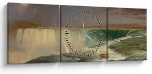 Obraz - Frederic Edwin Church, Niagara, reprodukcia (s hodinami) (90x30 cm)
