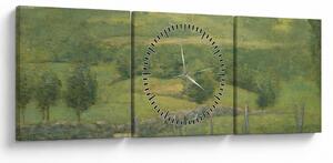 Obraz - Julian Alden Weir, Obweebetuck, reprodukcia (s hodinami) (90x30 cm)