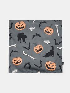 Sinsay - Obliečka na vankúš s halloweenským motívom - tmavosivá