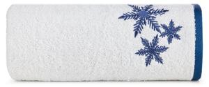 Bavlnený uterák s modrou vianočnou výšivkou Šírka: 70 cm | Dĺžka: 140 cm