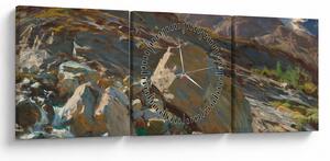 Obraz - John Singer Sargent, Simplon Pass, reprodukcia (s hodinami) (90x30 cm)