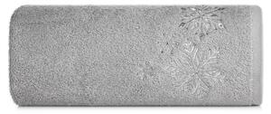 Bavlnený vianočný uterák sivý s jemnou striebornou výšivkou Šírka: 50 cm | Dĺžka: 90 cm