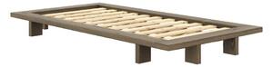 Hnedá jednolôžková posteľ z borovicového dreva s roštom 90x200 cm Japan – Karup Design