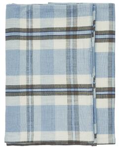 Bavlnený obrus Checked Light Blue 150 × 150 cm