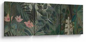 Obraz - Henri Rousseau, The Equatorial Jungle, reprodukcia (s hodinami) (90x30 cm)