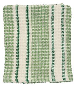 Vafľový uterák Green/Off White 50 × 80 cm