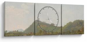 Obraz - Simon Denis, View Near Naples, reprodukcia (s hodinami) (90x30 cm)
