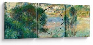 Obraz - Auguste Renoir, View of Monte Carlo from Cap Martin, reprodukcia (s hodinami) (90x30 cm)