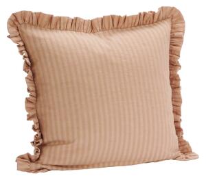Poťah na vankúš Ruffled Peach Pink 50 × 50 cm