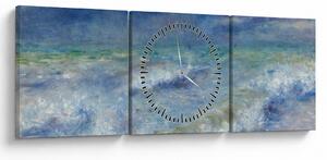 Obraz - Pierre-Auguste Renoir, Seascape, reprodukcia (s hodinami) (90x30 cm)