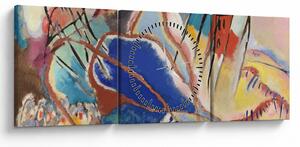 Obraz - Vasily Kandinsky, Improvisation No. 30 (Cannons), reprodukcia (s hodinami) (90x30 cm)