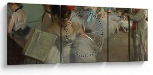 Obraz - Edgar Degas, The Dance Class, reprodukcia (s hodinami) (90x30 cm)