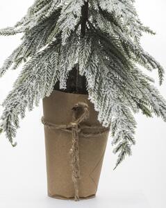 Umelý vianočný stromček zasnežený v kvetináči 57x30x30cm