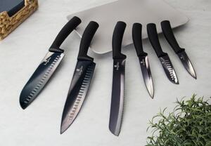 BERLINGERHAUS Súprava nožov s nepriľnavým povrchom 6 ks Shiny Black Collection BH-2649
